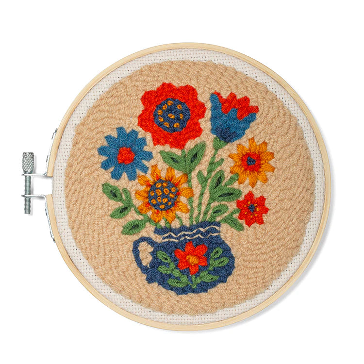 Kikkerland Flower Bouquet Punch Needle  Kit (GG287)