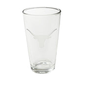The Longhorn Etched wrap Pint Glass features a frosted Longhorn.
Enjoy your favorite beverage in this glass.
A really nice bar glass.
16 oz