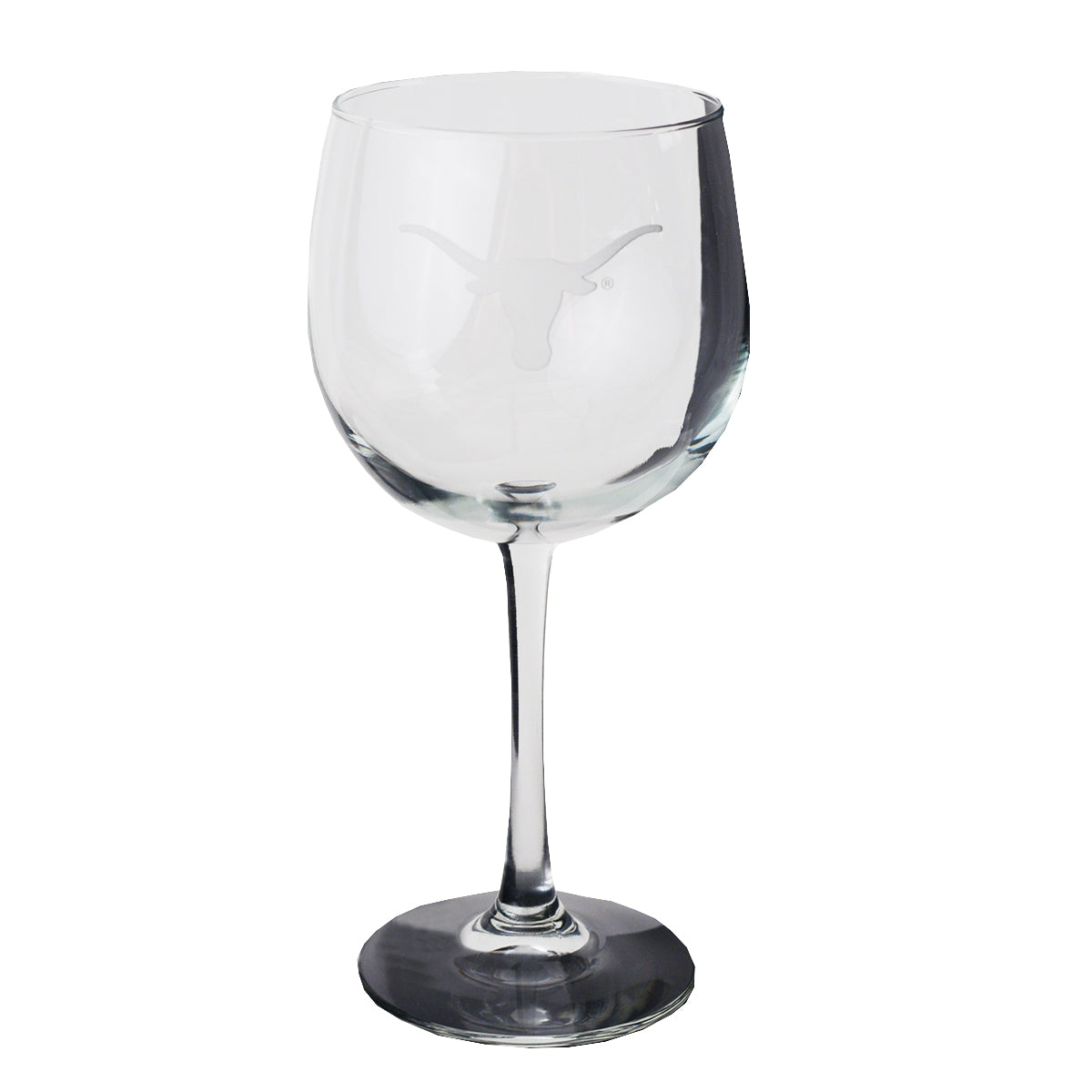 Texas Longhorn 20oz Etched Red Wine Glass (GGEWB20)