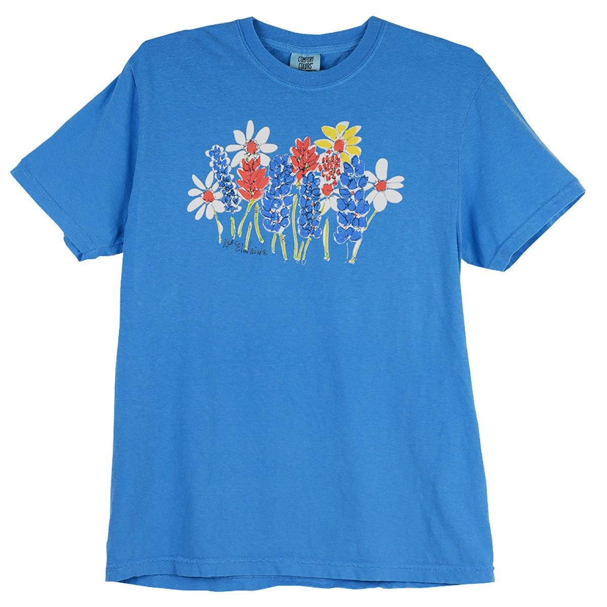 Kathleen McElwaine Red White & Blue Garden Tee
