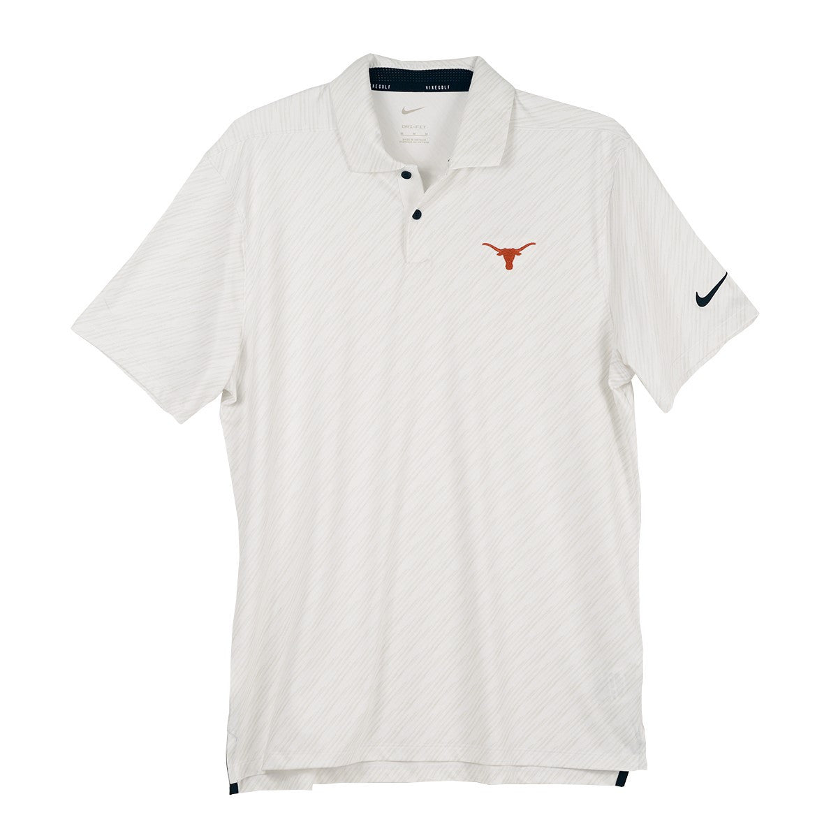 Texas Longhorn Nike Vapor White Stripe Polo (GM1140)