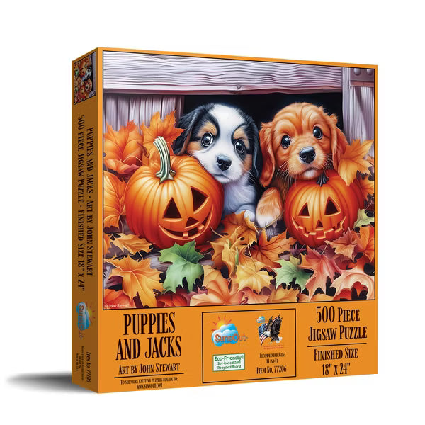 Puppies and Jacks 500 piece Jigsaw Puzzle (77206)