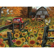 Sunflower Farm 500 piece Jigsaw Puzzle By Ed Wargo