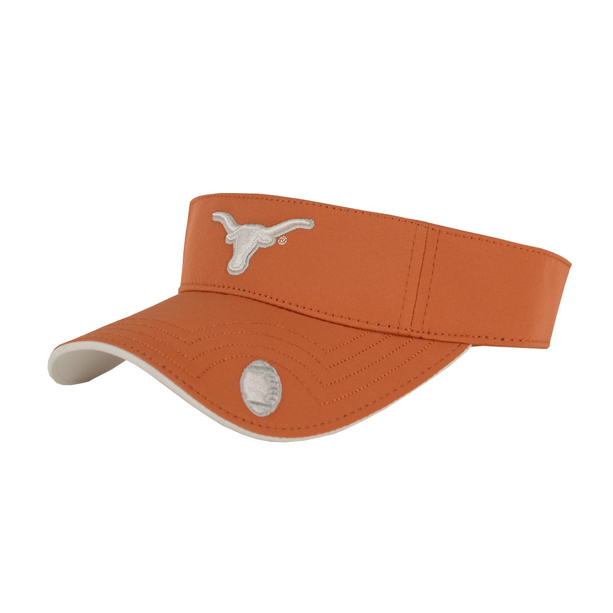 Texas Longhorn Embroidered Logo & Football Visor