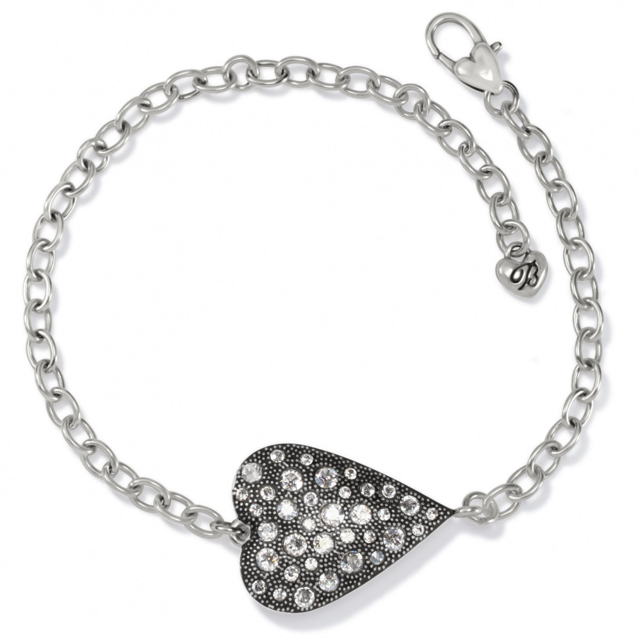 Brighton Glisten Silver Heart Bracelet (JF8131)