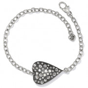 Brighton Glisten Silver Heart Bracelet (JF8131)