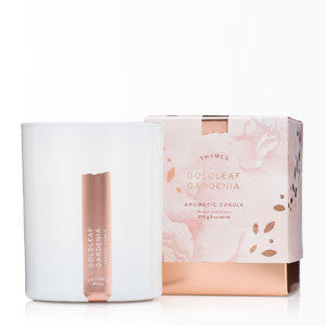 Thymes Goldleaf Gardenia Candle 7.5oz