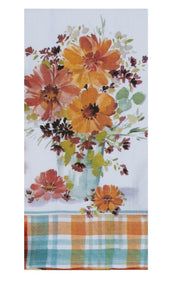 Kay Dee Fall Floral Vase Dual Purpose Towel (H6860)