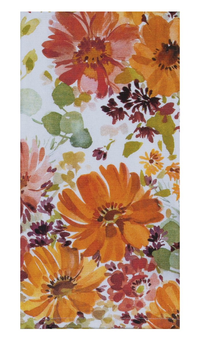 Kay Dee Floral Toss Dual Purpose Towel (H6866)
