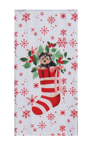 Kay Dee Stocking Pup Dual Purpose Towel (H6870)