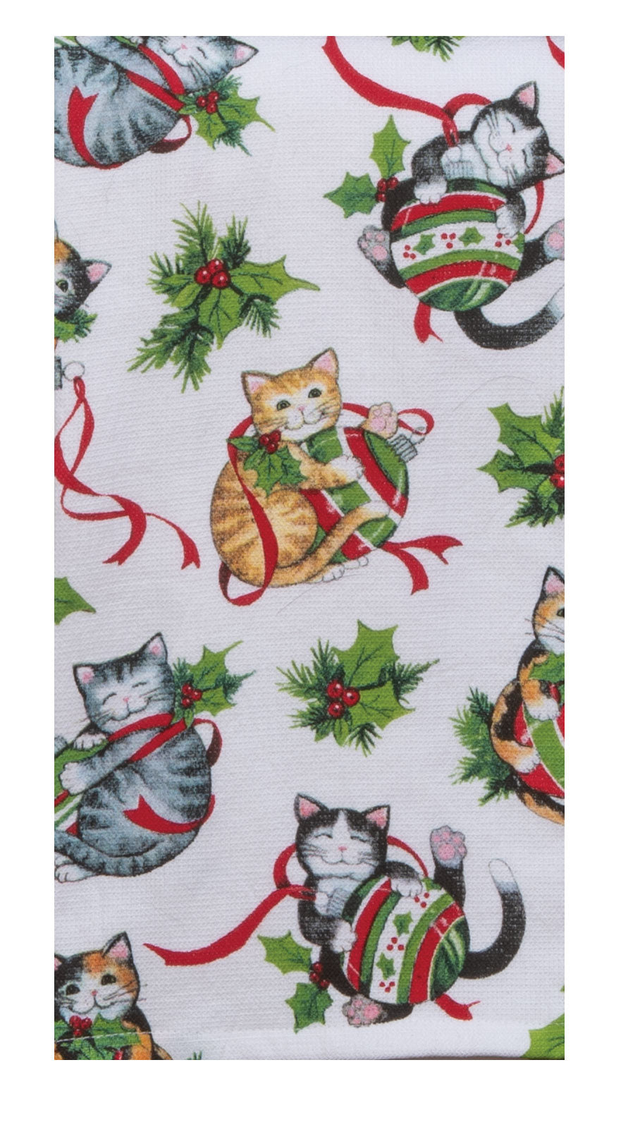 Kay Dee Meowy Christmas Toss Dual Purpose Towel (H7003)