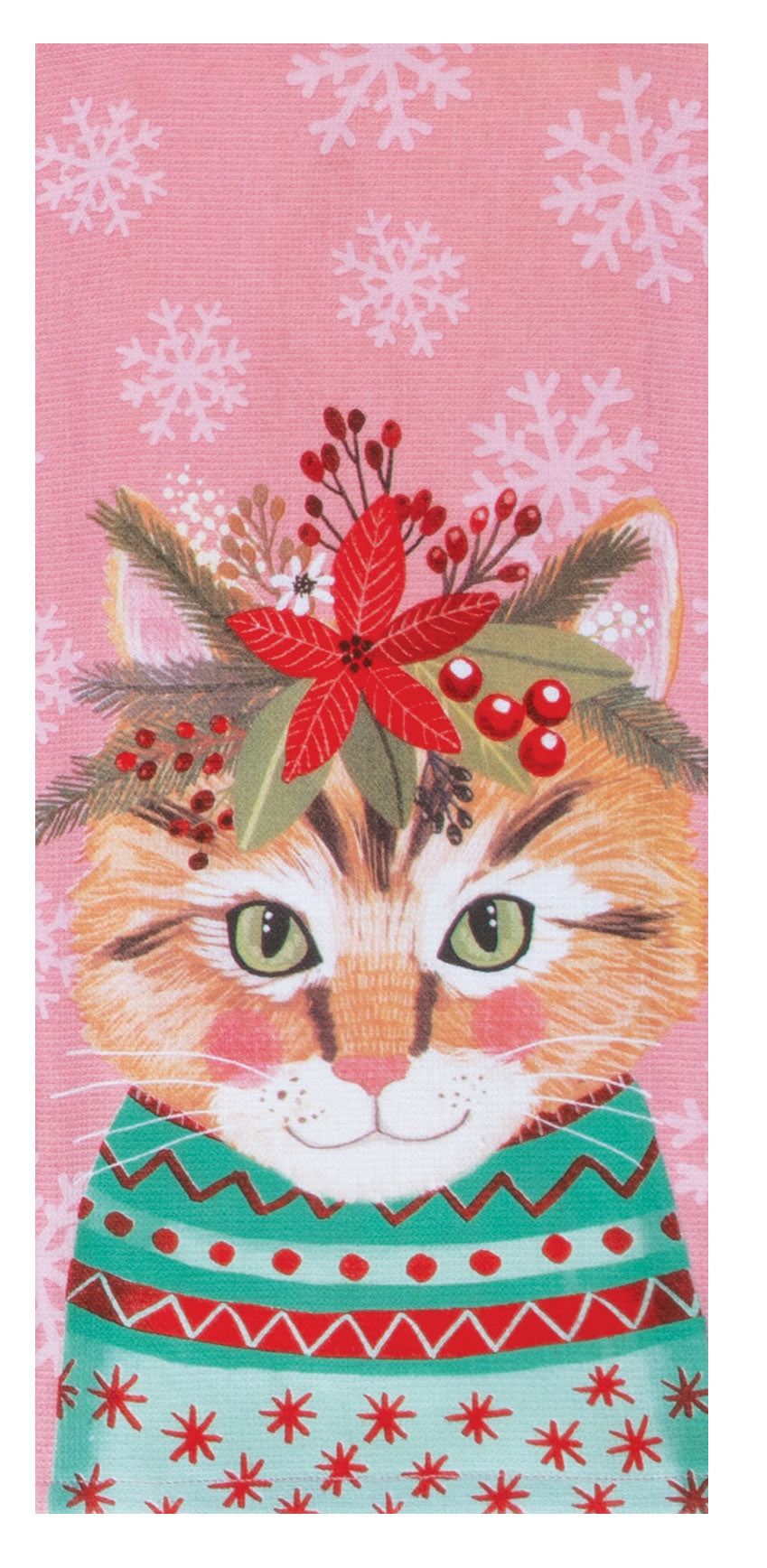 Kay Dee Cat Dual Purpose Towel (H8271)