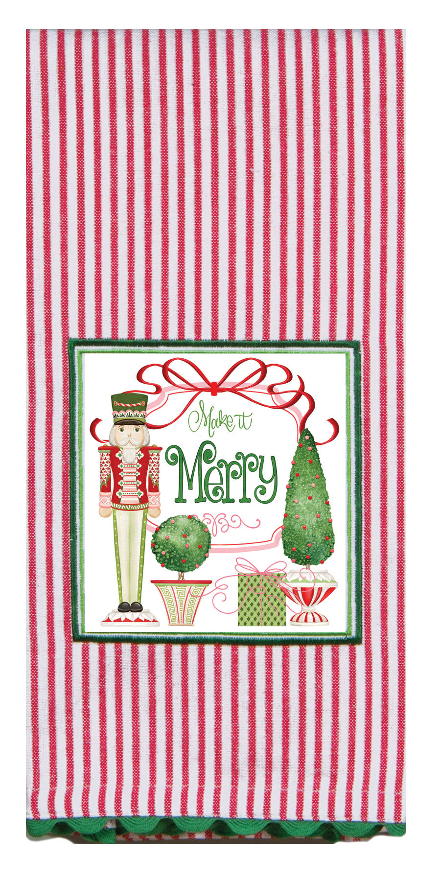 Kay Dee Merry Nutcrackers Tea Towel (H8297)