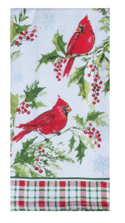 Kay Dee Winterberry Cardinals Dual Purpose Towel (H8350)