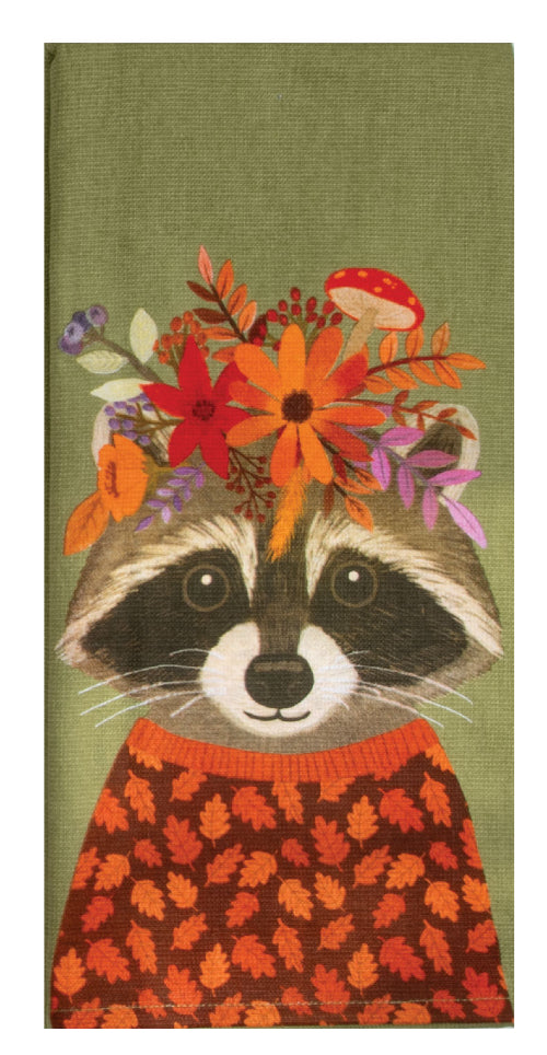 Kay Dee Raccoon Dual Purpose Towel (H8363)