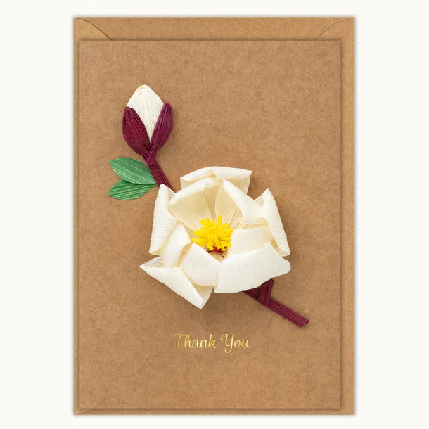 Husk And Heart Thank You White Magnolia (HH-GC-10055)