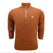 Horn Legend Bamboo Charcoal Longhorn Burnt Orange 1/4 Zip Pullover