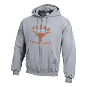 Texas Longhorn Logo Full Zip Hoodie (CS2072930-671) GREY
