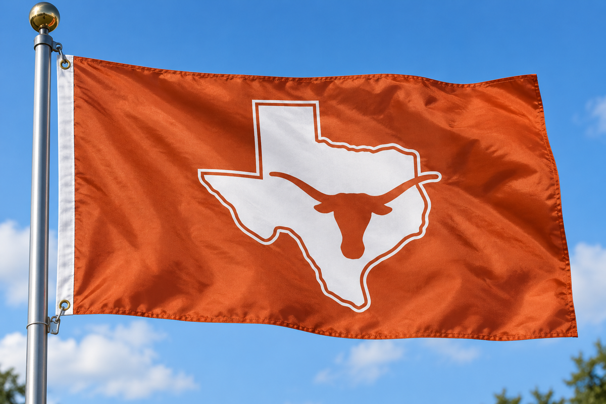 Texas Longhorn We Own This State with Logo 3x5 Flag (013030555TEX1)
