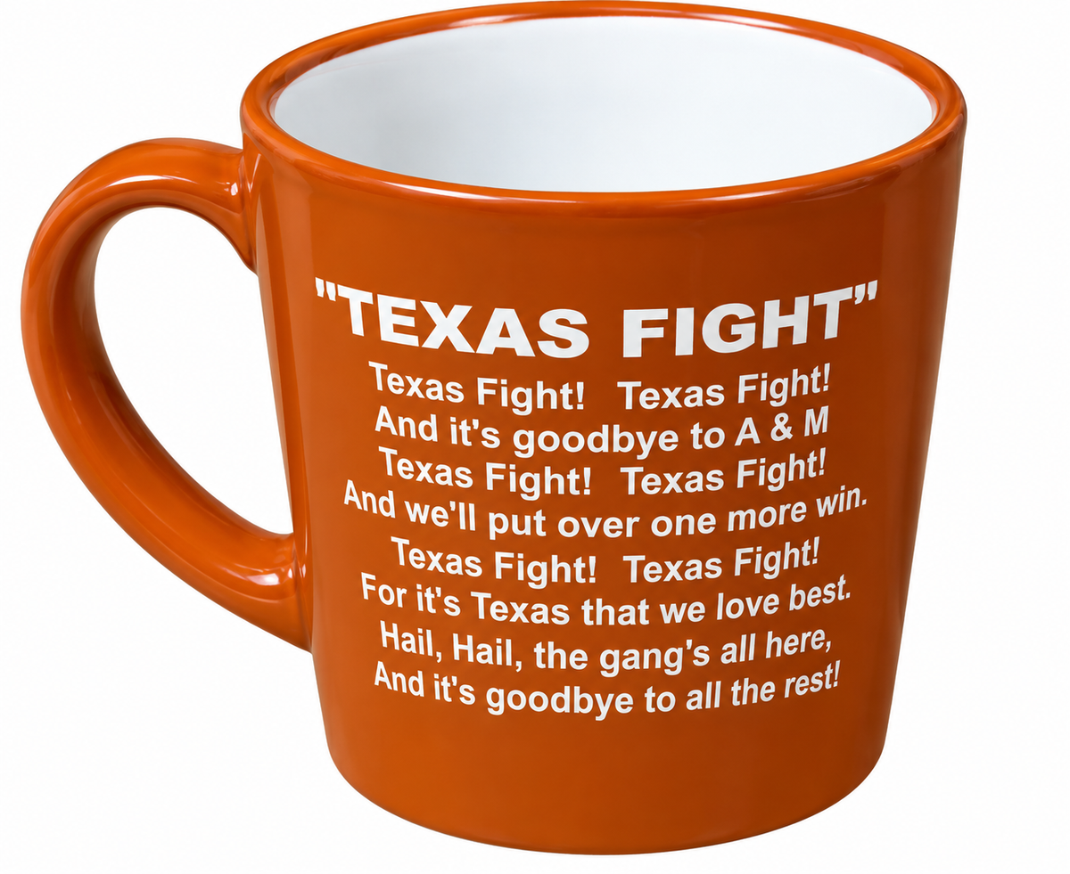 Texas Longhorn 21 oz Fight Song Mug  (4532 )(Burnt Orange White )