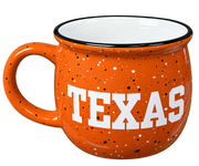 Texas Longhorn 17 oz Speckled Camp Fire Mug  (6658 )(Burnt Orange White )