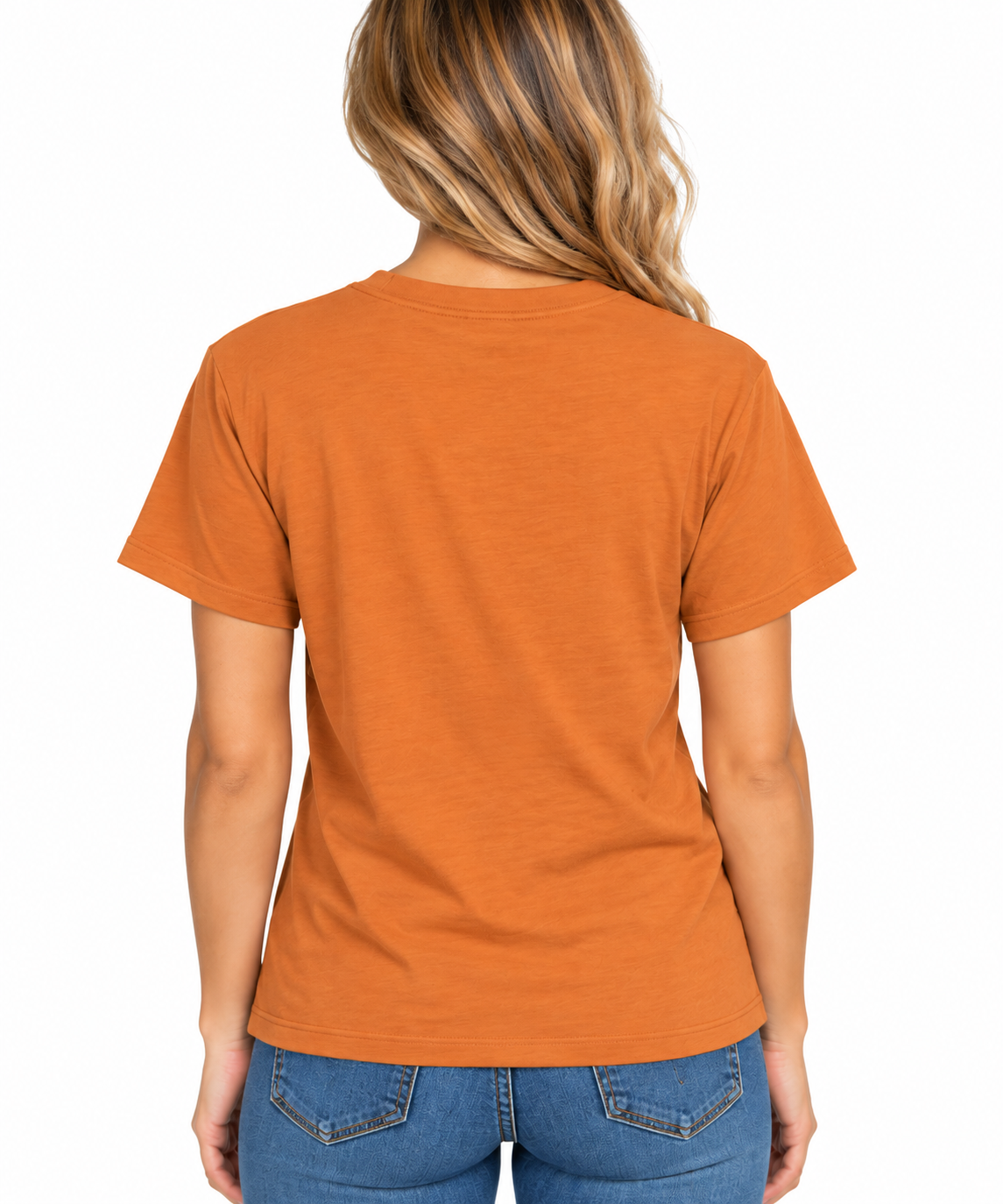 Texas Longhorn Ladies  Vault Vintage Bevo Crew Tee (Burnt orange)(C6039475-135)