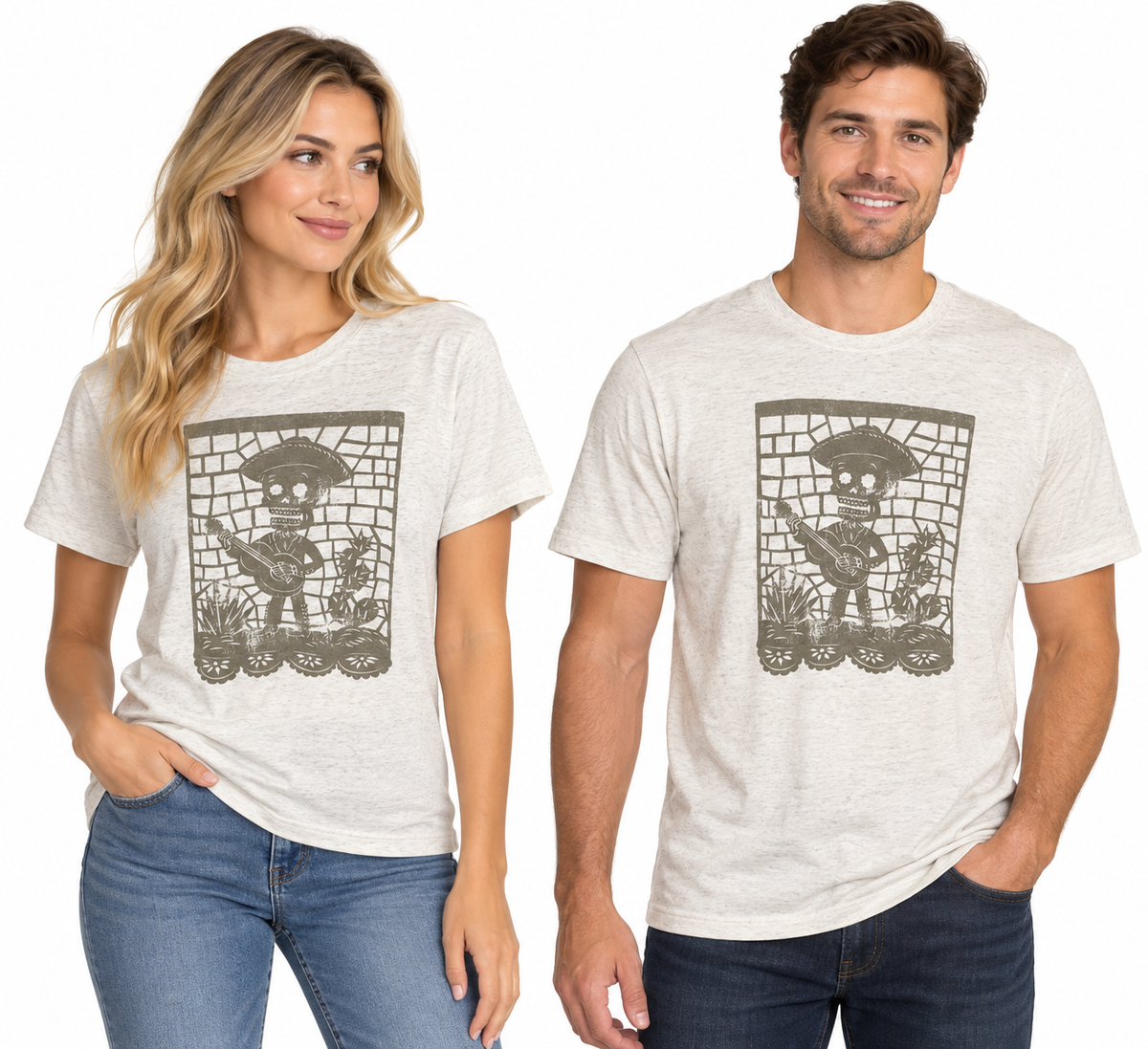 Crash Artesian Day of The Dead Fiesta Tee (CD03528)(Natural)