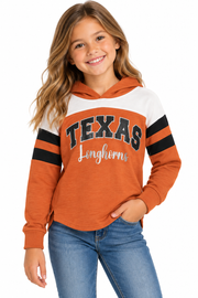 Texas Longhorn Colosseum Youth Girls' Reflection Hooded Tee (COTH50270)