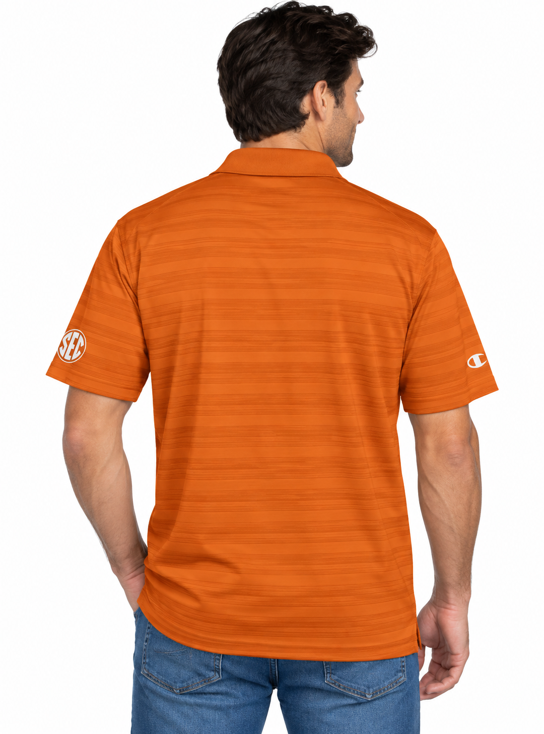 Texas Longhorn Champion Brand SEC Logo Texas Polo (CT3012475-4321)(Burnt Orange)