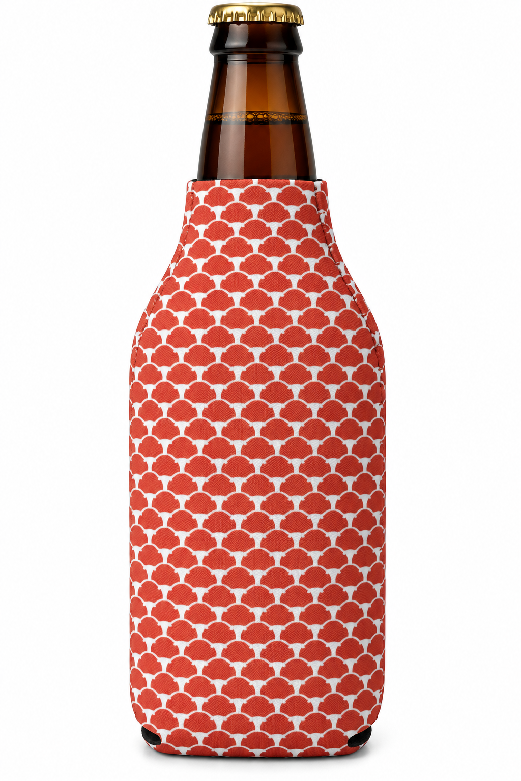 Texas Longhorn Allover Logos Zip Bottle Cooler (10154CP)