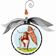 Glory Haus Texas Longhorn BEVO Puff Ceramic Ornament (429183401)