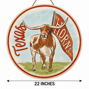 Glory Haus Texas Longhorn 22" BEVO Original Burlap Burlee (429183401)
