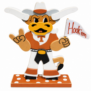Glory Haus Texas Longhorn Hook'em  Wooden Table Topper (43618000101)