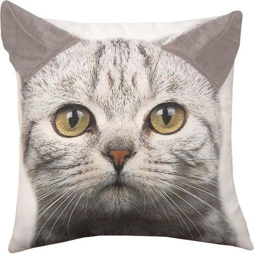 Cat Print Pillow with 3D Ears (IPPTCA)
