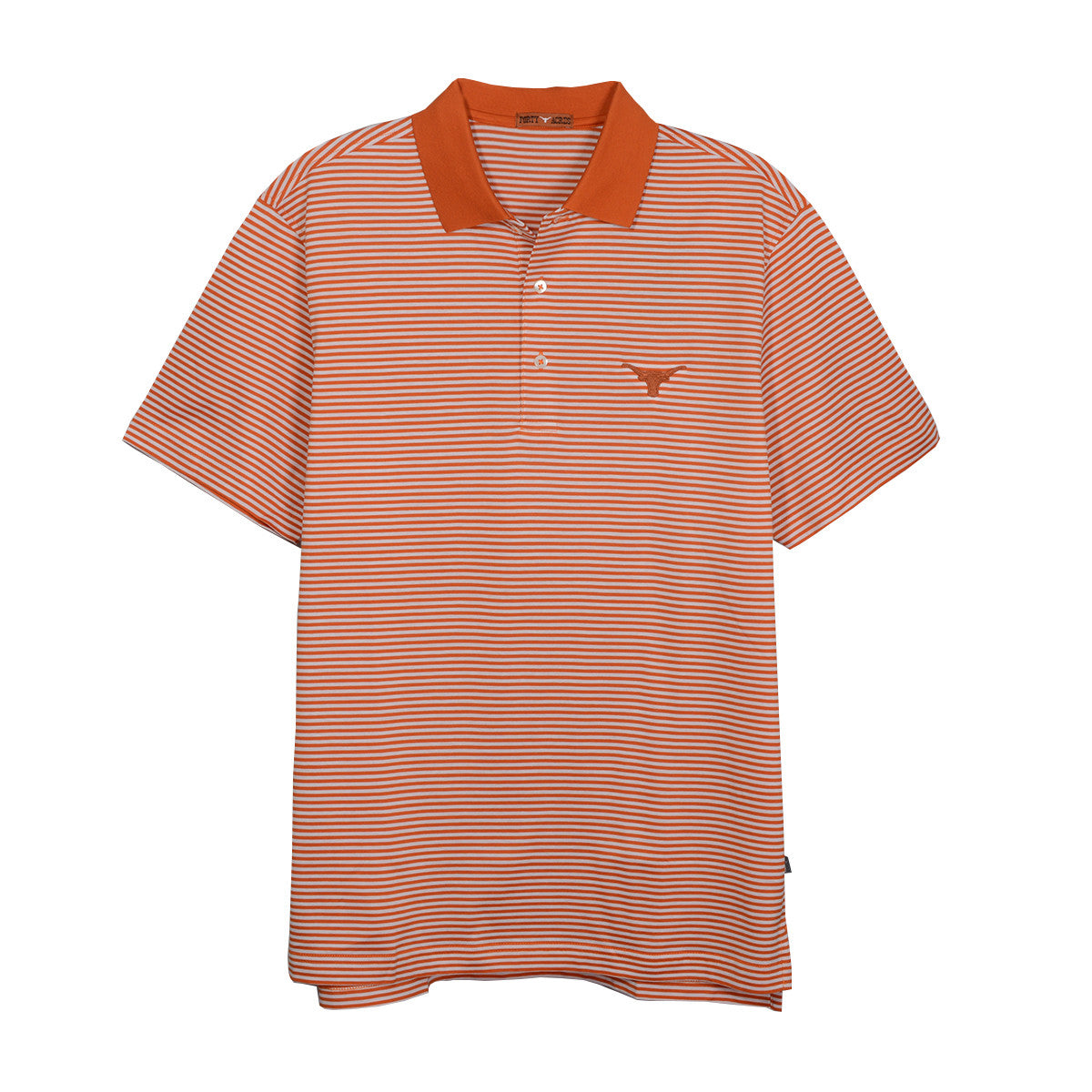 Texas Longhorn 40 Acres Mens SUPIMA Stripe Polo (IS22210A)