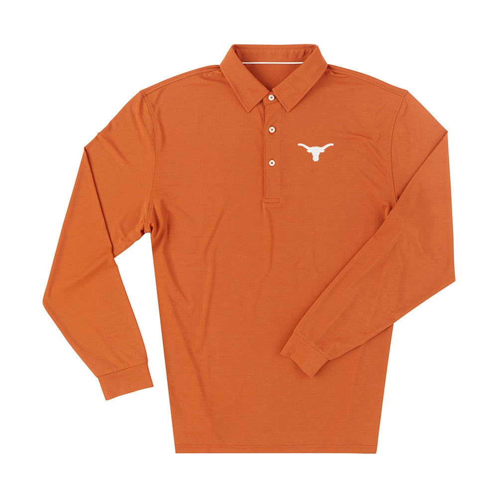 Texas Longhorn 40 Acres Mens Ecotec Polo (IS66001)