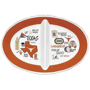 Texas Longhorn Melamine Divided Serving Dish (22560)