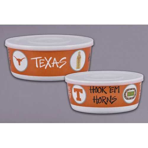 Texas Longhorn 2 Container Set with Lids (2CONSET)