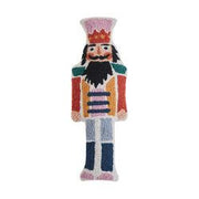 Peking Handicraft Nutcracker Shaped Hooked Pillow (22" Oblong)