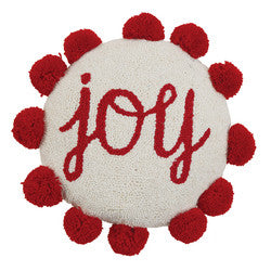 Peking Handicraft Joy Poms Hook Pillow