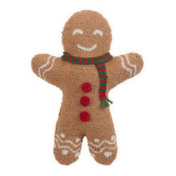 Peking Handicraft Ginger Bread Man Shaped Hook Pillow