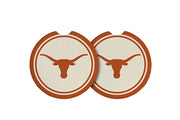 Texas Longhorn Magnolia  Lane 2pc Car Coaster Set (42504)