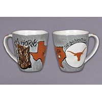 Texas Longhorn Magnolia Ceramic Texas Artwork Mug
