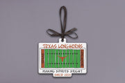Texas Longhorn Glory Haus Ceramic Flat Football Field Ornament (82503)
