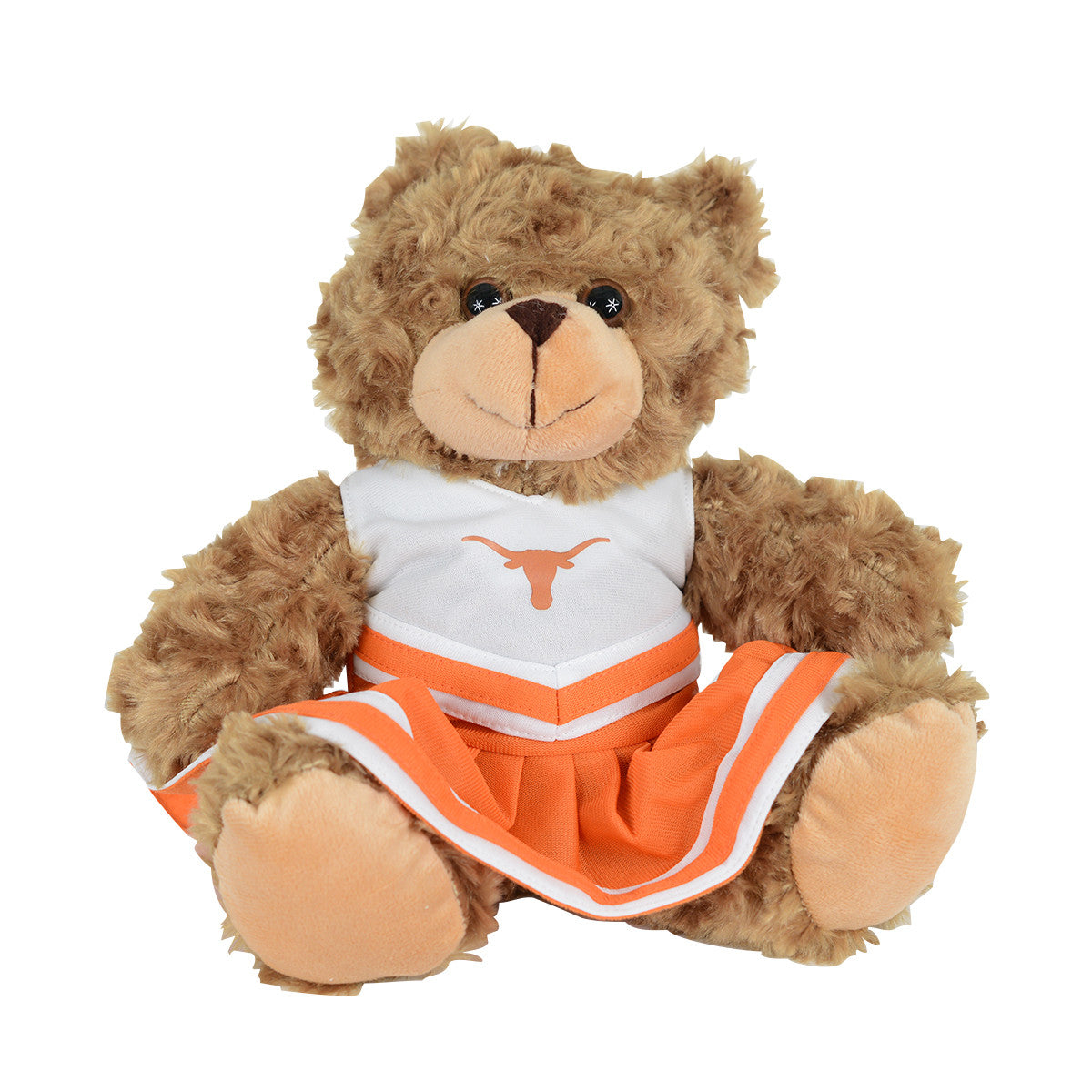 Texas Longhorn 12" Cheerleader Beige Plush Bear