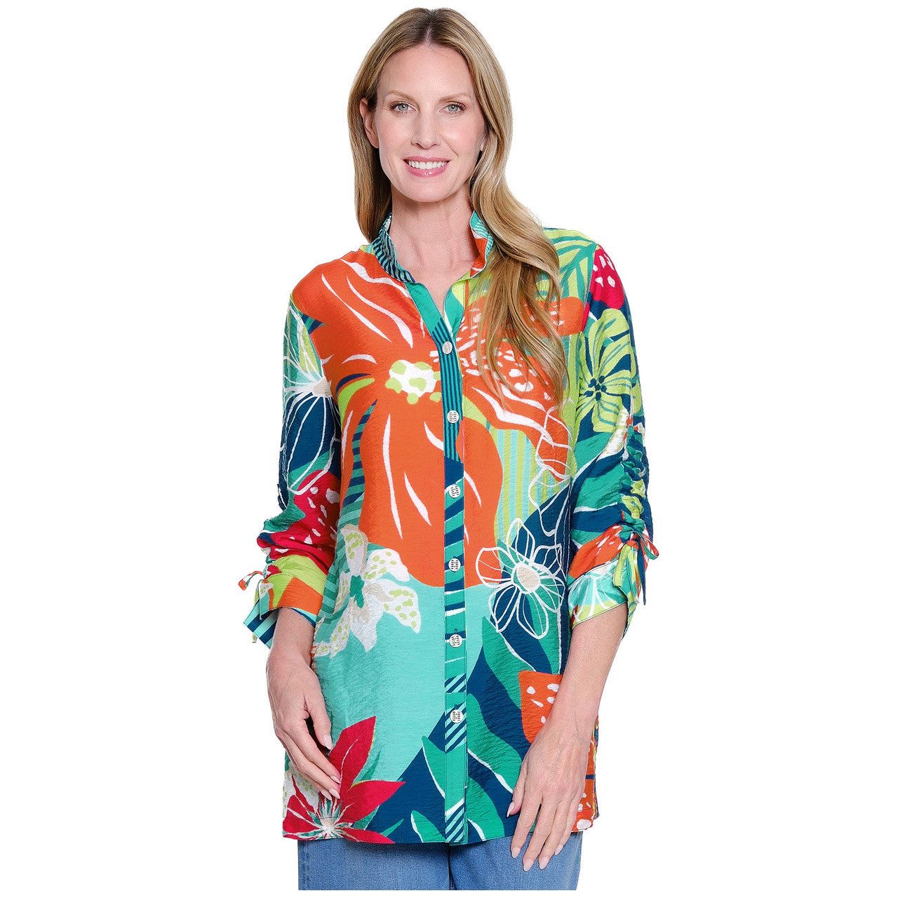 John Mark Tropical Floral Shirt