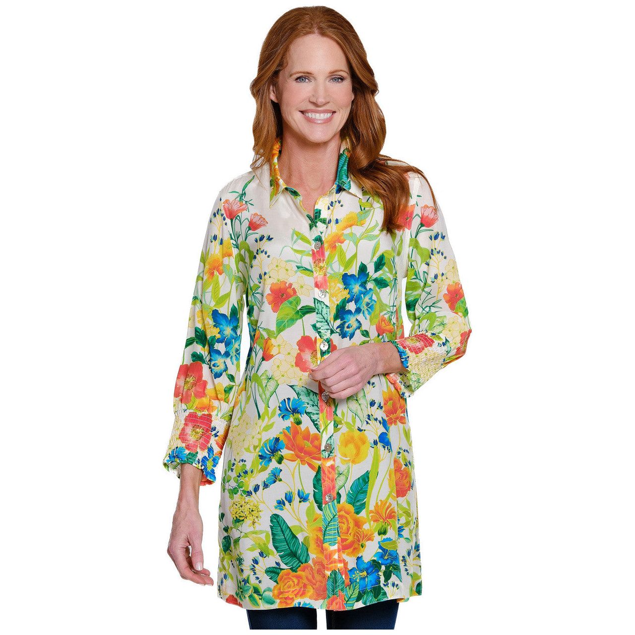 John Mark Floral Print Shirt