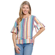 John Mark Yard Dyed Stripe Pull On-Top (J26439TM)
