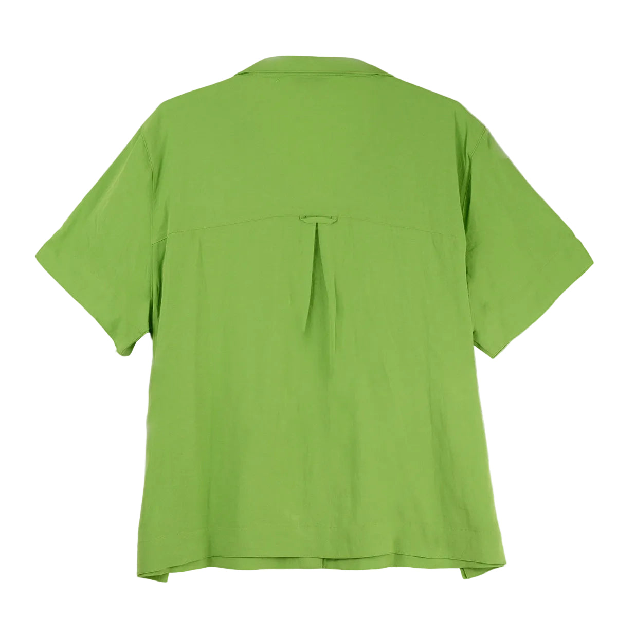 John Mark Solid Short Sleeve Blouse (J56130BM) (BUDGRN)