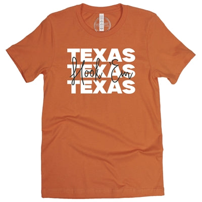 Texas Longhorn Capri Designs Game Time Short Sleeve Tee (TX ORNG) (K103TEX250)